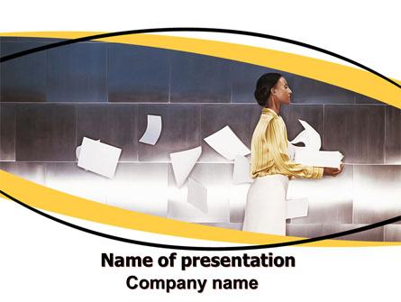 Clerk Work Presentation Template, Master Slide