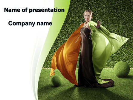 Eco Girl Presentation Template, Master Slide