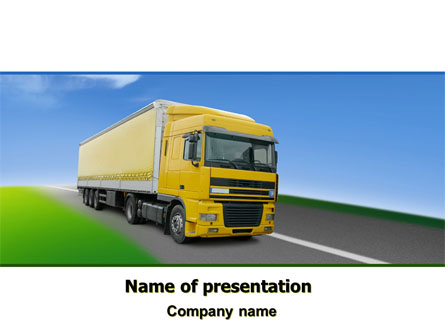 Freight Transportation Presentation Template, Master Slide