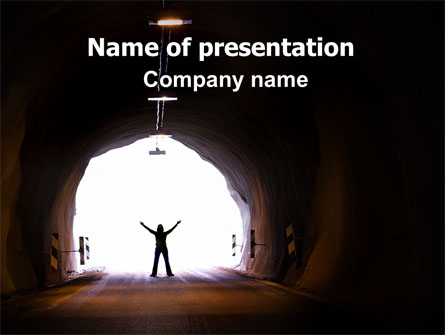 Exit From Tunnel Presentation Template, Master Slide