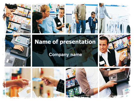 Electrical Appliance Retail Trade Presentation Template, Master Slide