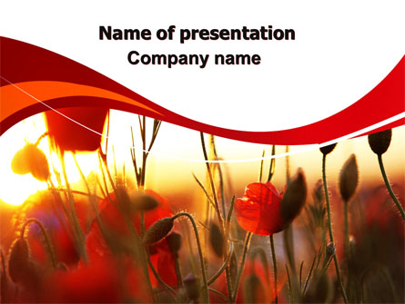 Poppies Presentation Template, Master Slide