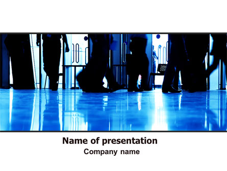 Walking People Presentation Template, Master Slide