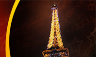 Holiday Eiffel Tower Presentation Template