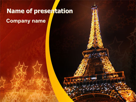 Holiday Eiffel Tower Presentation Template, Master Slide