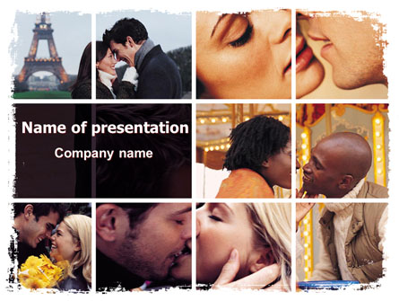 Kissing Presentation Template, Master Slide