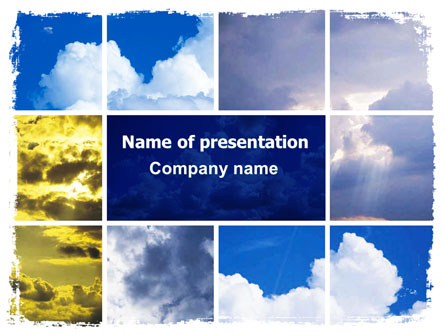 Various Clouds Presentation Template, Master Slide