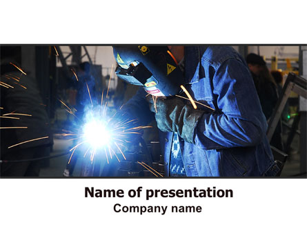 Arc Welding Presentation Template, Master Slide