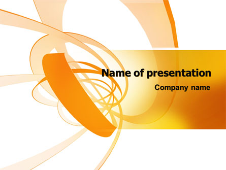 Orange Ribbon Presentation Template, Master Slide