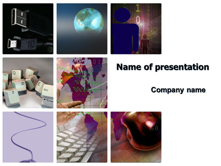 Internet eCommerce Technology Presentation Template, Master Slide