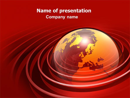 Red Globe Presentation Template, Master Slide