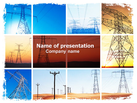 Transmission Lines Presentation Template, Master Slide