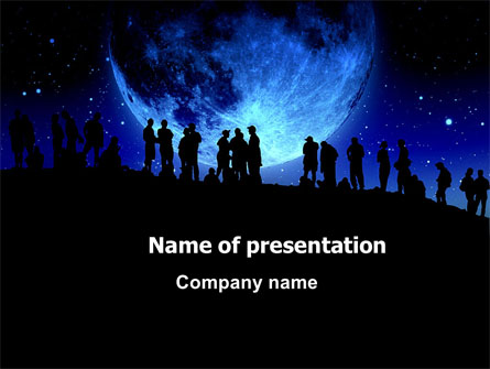 Late Night Crowd Presentation Template, Master Slide