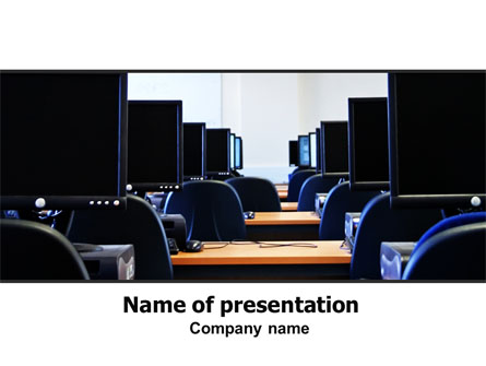 Computer Workstations Presentation Template, Master Slide