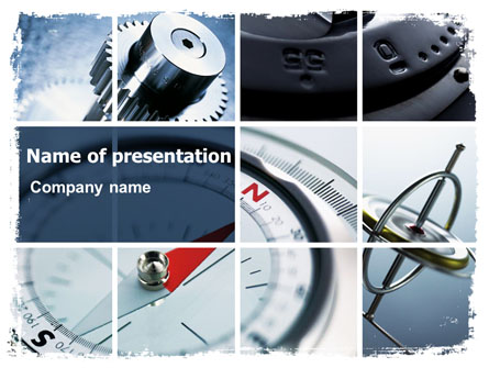 Navigation Instruments Presentation Template, Master Slide