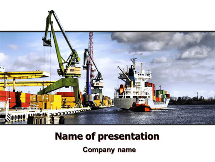Shipyard Presentation Template, Master Slide