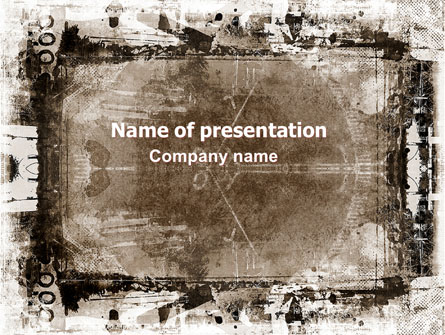 Grunge Abstract Presentation Template, Master Slide