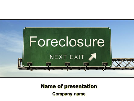 Foreclosure Presentation Template, Master Slide