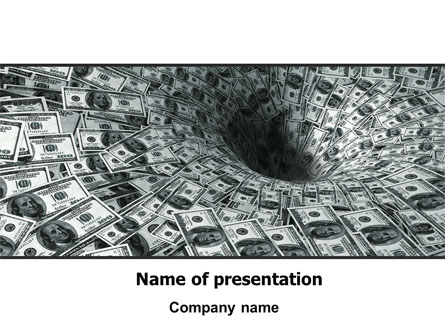 Money Black Hole Presentation Template, Master Slide
