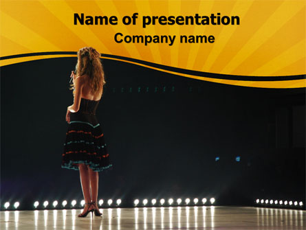 Talent Show Presentation Template, Master Slide