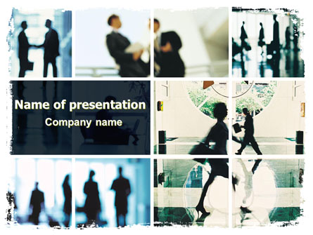 Business Personal Contacts Presentation Template, Master Slide