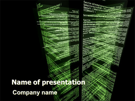 Programming Code Presentation Template, Master Slide