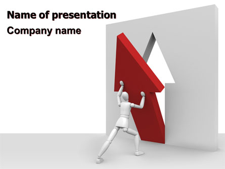 Rising Arrow Presentation Template, Master Slide