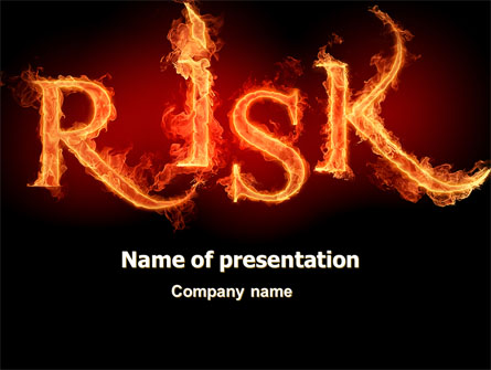 Word Risk In Fire Presentation Template, Master Slide