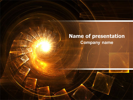 Abstract Whirlpool Presentation Template, Master Slide