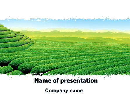 Tea Plantation Presentation Template, Master Slide