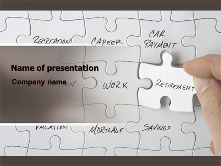 Financial Planning Presentation Template, Master Slide