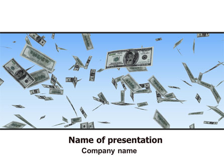 Flying Dollars Presentation Template, Master Slide