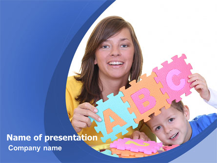 Home Education Presentation Template, Master Slide