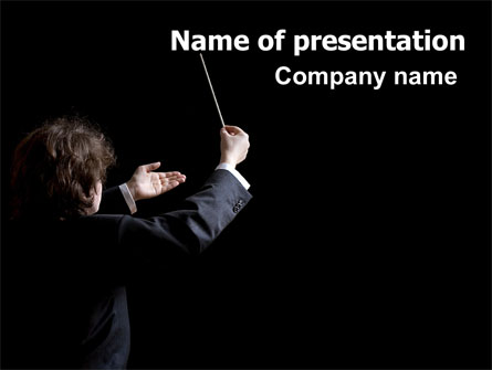 Music Conductor Presentation Template, Master Slide