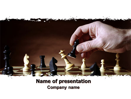 Chess Tactics Presentation Template, Master Slide