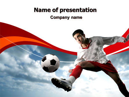 Penalty Kick Presentation Template, Master Slide