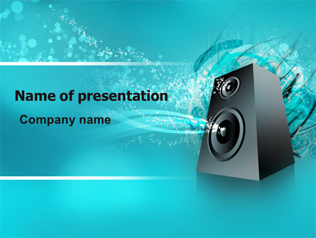 Music Speaker Presentation Template, Master Slide