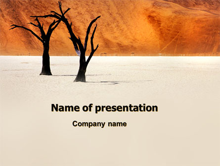 Desert Trees Free Presentation Template, Master Slide