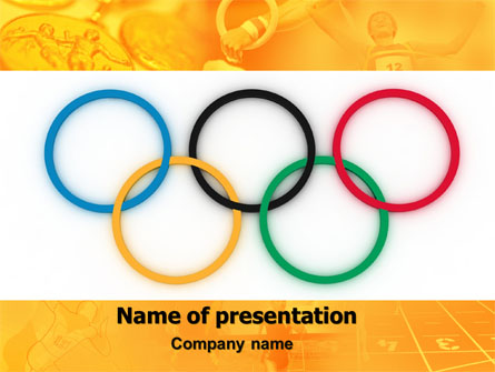 Olympic Games Rings Presentation Template, Master Slide