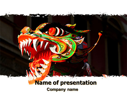 Carnival Dragon Presentation Template, Master Slide