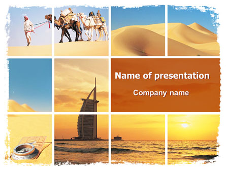 Arab Emirates Presentation Template, Master Slide