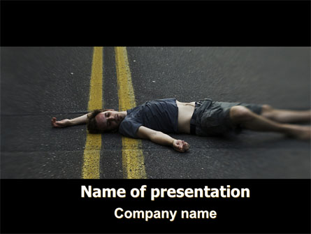 Hit and Run Presentation Template, Master Slide