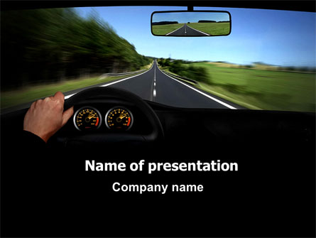 High Speed Driving Presentation Template, Master Slide