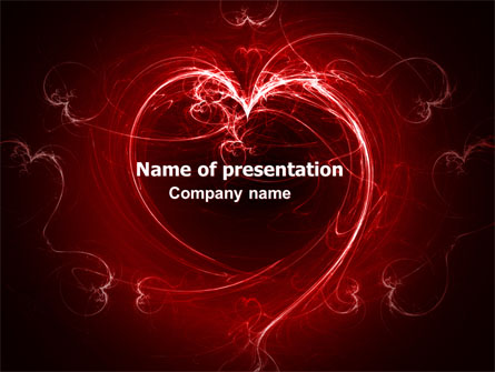 Abstract Heart Presentation Template, Master Slide