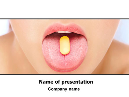 Taking Pills Presentation Template, Master Slide