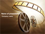 Film Reel In Light Brown Color slide 1