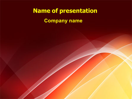 Red Cascading Presentation Template, Master Slide
