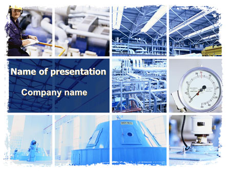 Industrial Workshop Presentation Template, Master Slide