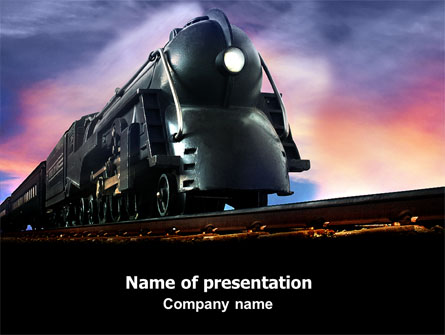 Steam Locomotive Presentation Template, Master Slide