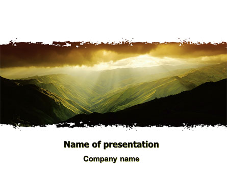 Mountain Look Presentation Template, Master Slide